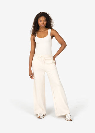 Women's Wide Leg Trouser Eggnog