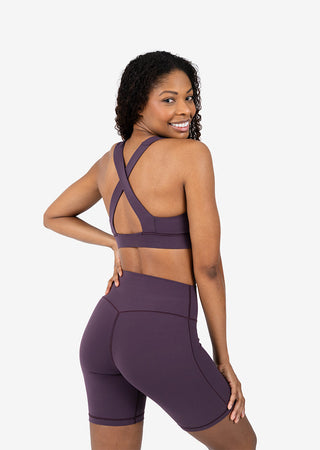 Women's Crossback Bra Mulberry FINAL SALE