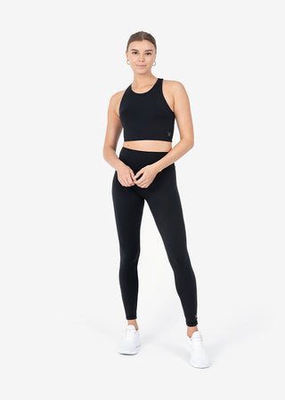 Women's High Low Bra Black FINAL SALE