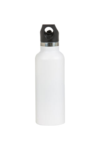 Insulated Water Bottle White 600ml