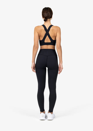 Women's Crossback Bra & Full Length Legging Black