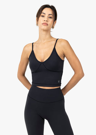 Women's Longline Bra Black FINAL SALE