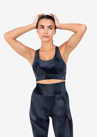 Women's Marble Bra Graphite Black FINAL SALE