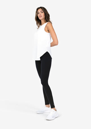 Women's Reversible Long Tank White FINAL SALE