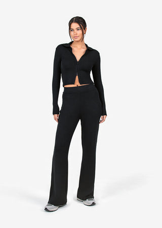 Women's Zip-Through Black