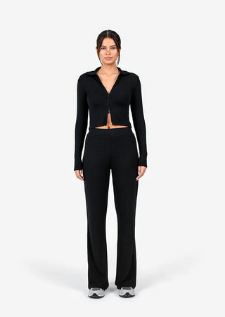 Women's Zip-Through Black