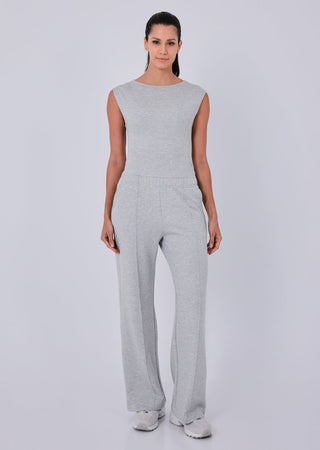 Women's Cap Sleeve Top Grey Marl