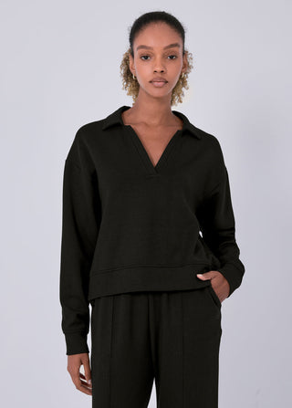 Women's Collar Sweater Black
