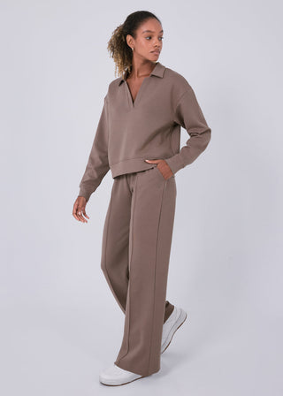 Women's Collar Sweater Walnut