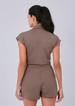 Women's Romper Walnut