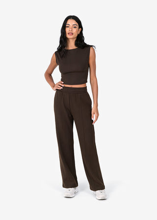 Women's Straight Leg Trouser Coffee FINAL SALE