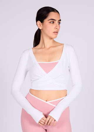 Women’s Wrap Top White