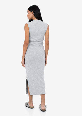 Women's Ruched Top Grey Marl FINAL SALE