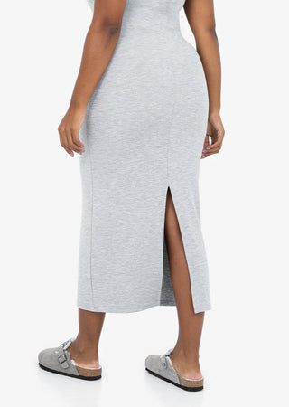 Women's Short Sleeve Dress Grey Marl  FINAL SALE