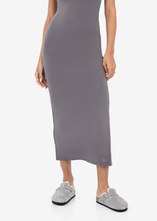 Women's Short Sleeve Dress Silver Mink FINAL SALE