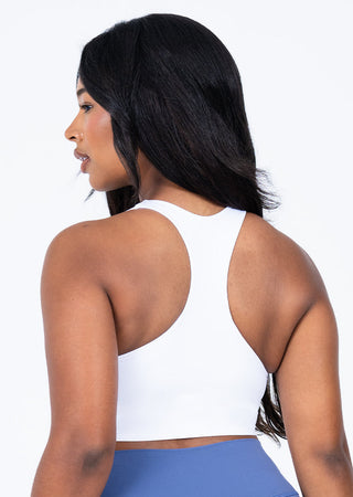 Women's Ruched Bra White FINAL SALE
