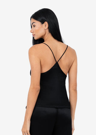 Women's Cami Shiny Black FINAL SALE