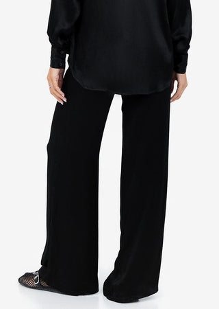 Women's Trouser Shiny Black FINAL SALE