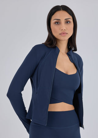 Women's Active Zip Jacket Dark Navy
