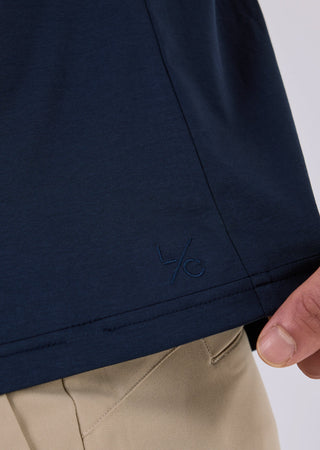 Men's Half Zip Polo Dark navy