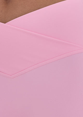 Women's Wrap Waist Legging 7/8 Blush Pink