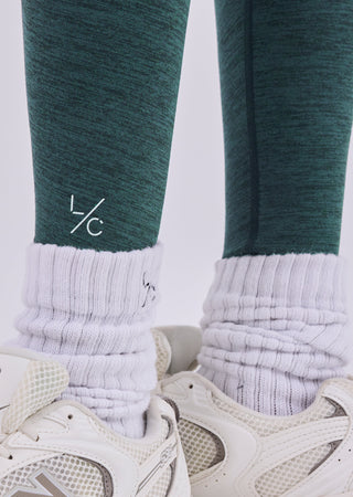 Women's Classic 7/8 Legging Teal Marl