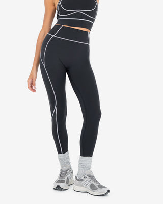 Women's Contrast Legging Regular Black FINAL SALE
