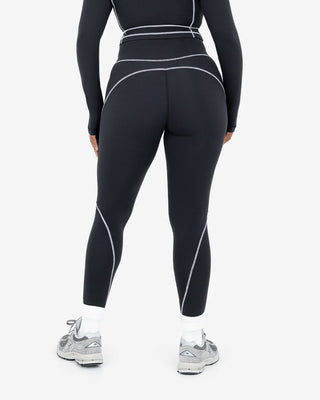 Women's Contrast Legging Regular Black FINAL SALE