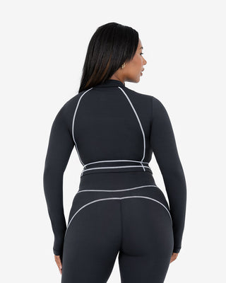 Women's Contrast Legging Regular Black FINAL SALE