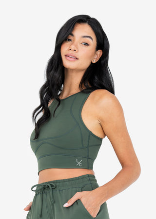 Women's Race Back Bra Deep Green FINAL SALE
