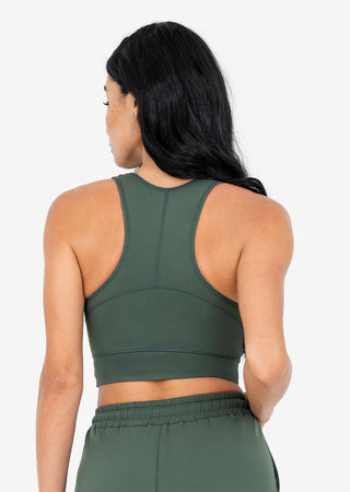 Women's Race Back Bra Deep Green FINAL SALE