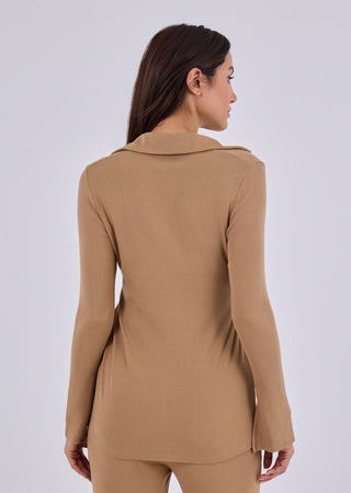 Women's Longline Cardigan Camel