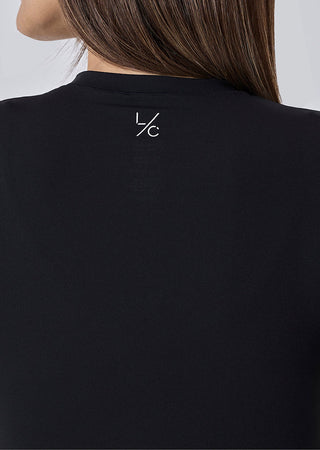 Women Skin Touch Long Sleeve Top Black