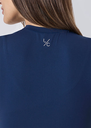 Women Skin Touch Long Sleeve Top Dark Navy