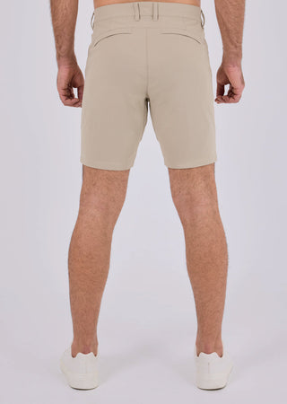 Men's Shorts Classic Fit -8"R Beige