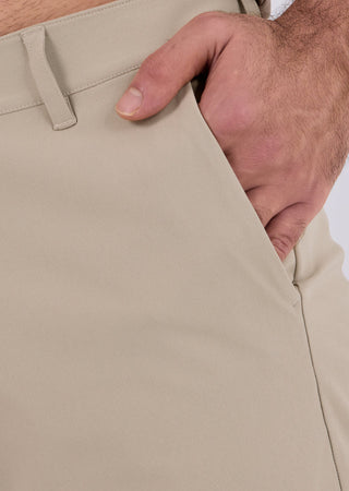 Men's Shorts Classic Fit -8"R Beige