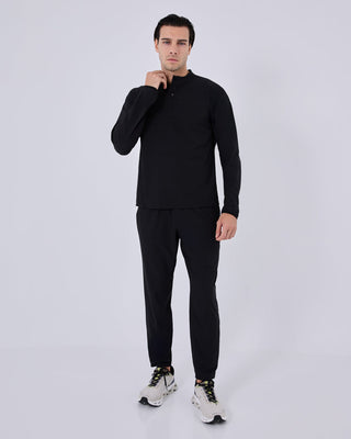 Men's Half-Zip Top Black Onyx