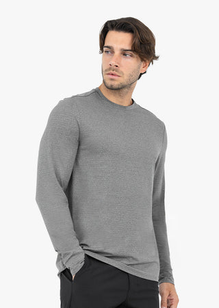 Men's Long-Sleeve Top Grey Marl FINAL SALE