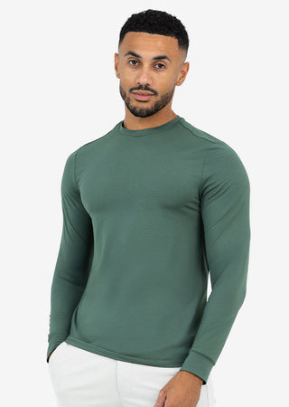 Men's Long-Sleeve Top Khaki Green FINAL SALE