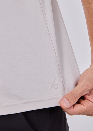 Men's Half-Zip Polo Stone