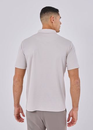 Men's Half-Zip Polo Stone