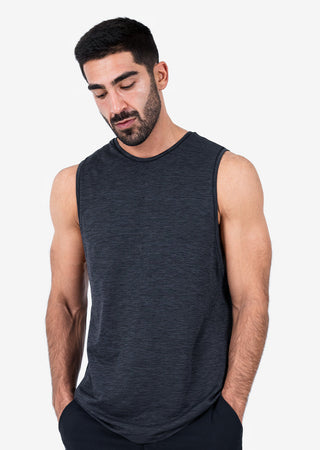 Men's Tank Black Melange FINAL SALE