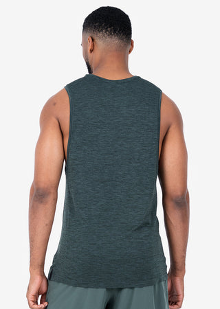 Men's Tank Khaki Green Melange FINAL SALE