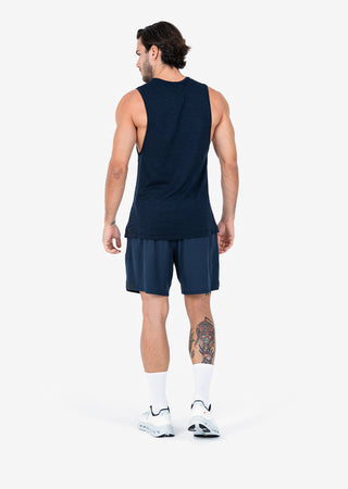 Men's Tank Navy Melange FINAL SALE