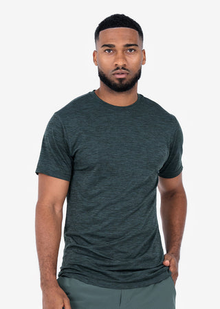 Men's Tee Khaki Green Melange FINAL SALE