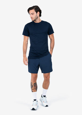 Men's Tee Navy Melange FINAL SALE