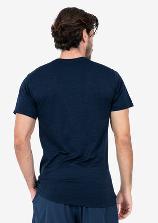 Men's Tee Navy Melange FINAL SALE
