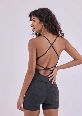 Women's Onesie Dark Grey Marl