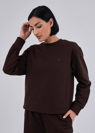 Oversized Sweater Unisex Dark Cocoa
