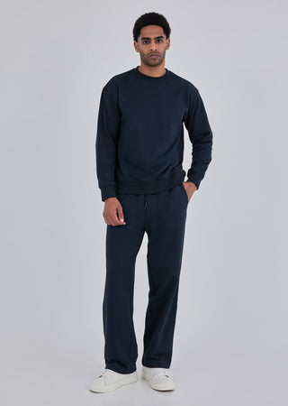 Oversized Sweater Unisex Navy Pewter